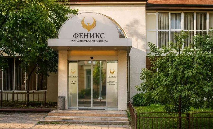 Вход в наркологическую клинику «Феникс» в Котельниче